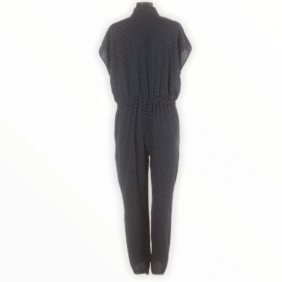 J.CREW Navy Blue Short Sleeve Jumpsuit Romper